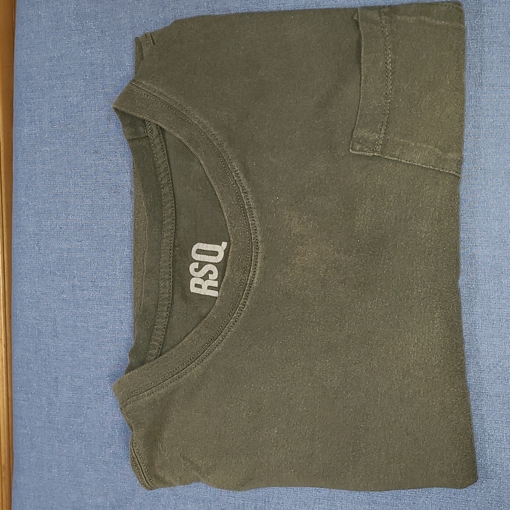Men's RSQ Pocket Tee, Medium,  Fatigued Green